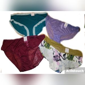 Women's Panty Bundle Size 1X Bikini Briefs